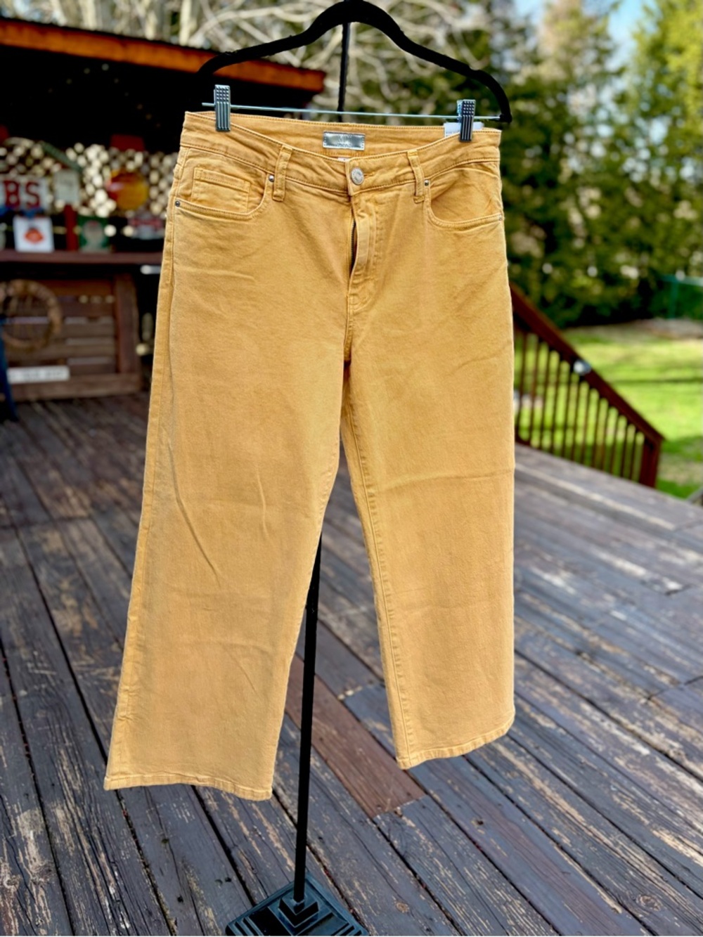 NWT – Kut from the Kloth – Charlotte High Rise Wide Leg Jeans – Papaya – Sz. 8 - Picture 4 of 6